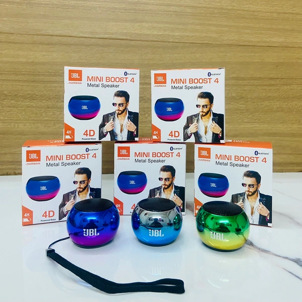 JBL Mini Boost Metal Speaker – Powerful Sound with Type-C Fast Charging