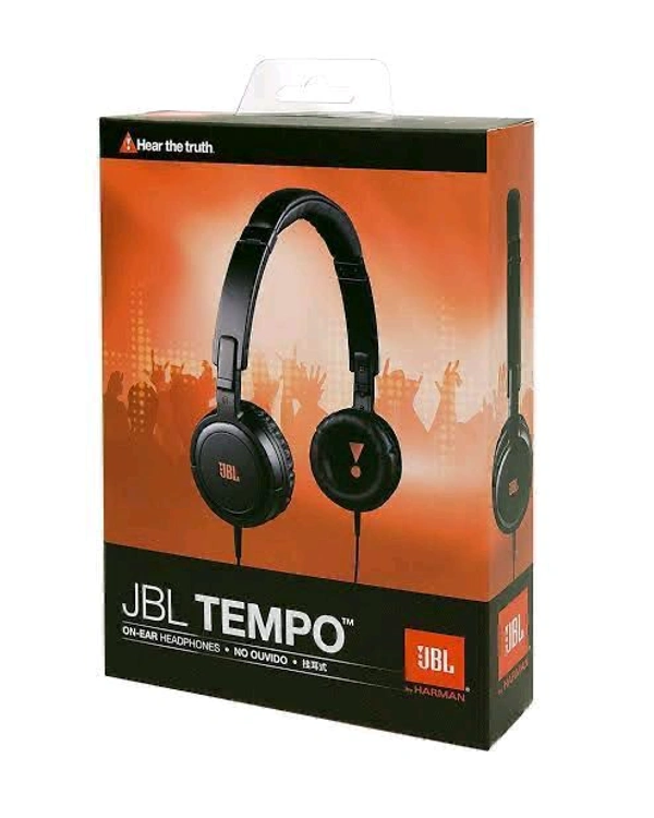 JBL Tempo Wired Headphones – 3.5mm Audio Jack, Powerful Bass & Clear Sound