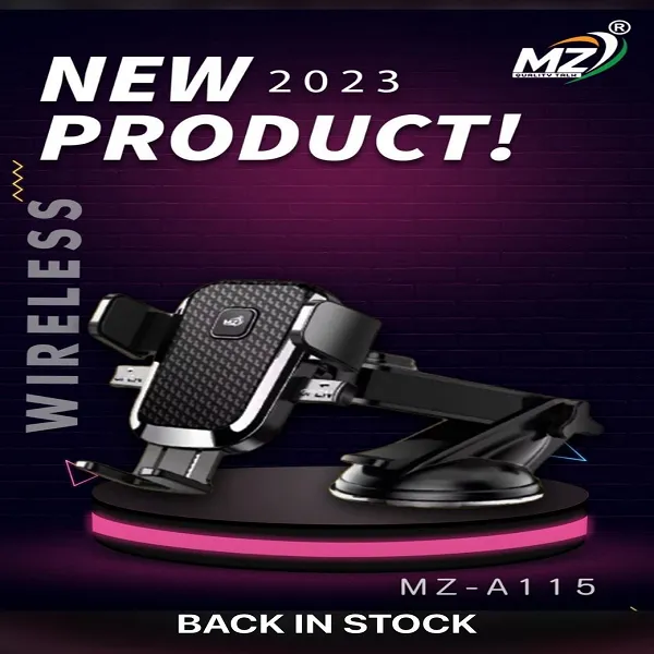 MZ-A115 Auto-Lock Car Phone Mount – 360° Rotation, Strong Suction