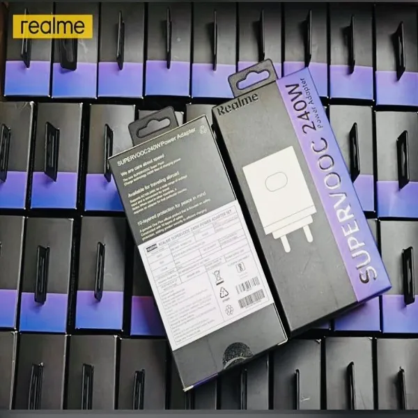 Realme SuperVOOC 240W Wall Charger – Genuine USB-C Adapter for Quick Power