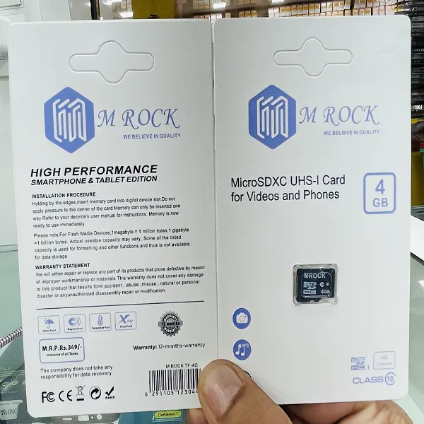 M ROCK High-Speed 4G Memory Card | Fast Data Transfer | Reliable Storage
