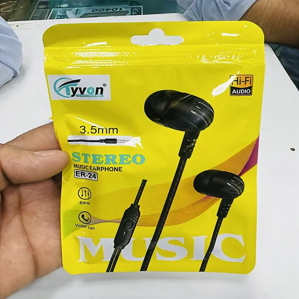 Tyron ER 24 Wired Earphones | HD Clear Sound, Deep Bass & Comfortable In-Ear Fit for Music