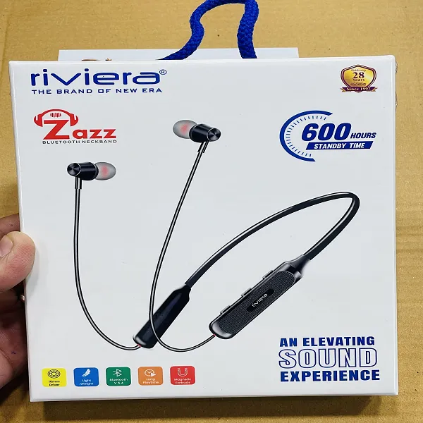 ZAZZ Bluetooth Neckband – Pure Bass Sound with Long-Lasting Performance