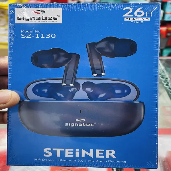 Signatize SZ-1130 Steiner True Wireless Earbuds with 26H Playback & Bluetooth 5.0